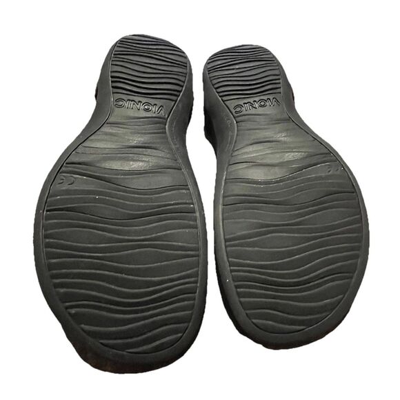 Vionic Black Patent T Strap Sandal Adjustable Strap Cushioned Womens Size 8 NWOB - Picture 5 of 11